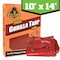 Gorilla Tarp Tarp, 10 ft x 14 ft, 8 mil, Red, PE, Weather Resistant with UV Coating 97033 - alternate 1